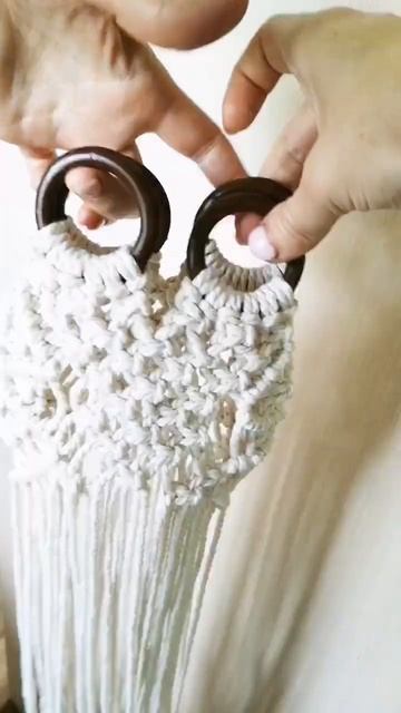 Сумочка в технике макраме #diy #macrame #макраме#гамак #реко?