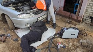 Ремонт двигателя Kia Spectra: трещина в блоке чугун, напыле