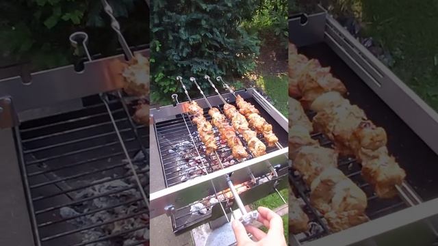 Адаптер для мангала. Spießdreher für 9 Spieße Grill Schaschlik Mangal ohne Mot смотреть онлайн
