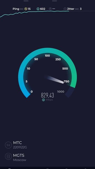 Тест скорости МТС 5G Москва #shorts #speedtest смотреть онлайн