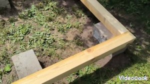 Нижняя обвязка из бруса,для беседки 4*3.(часть2)