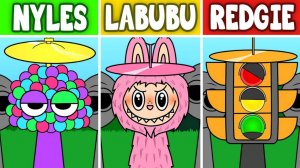 INCREDIBOX SPRUNKI 🎭 | LABUBU vs NYLES vs REDGIE! 👹🎩 ДЕМОНИЧЕСКИЙ БАТТЛ!