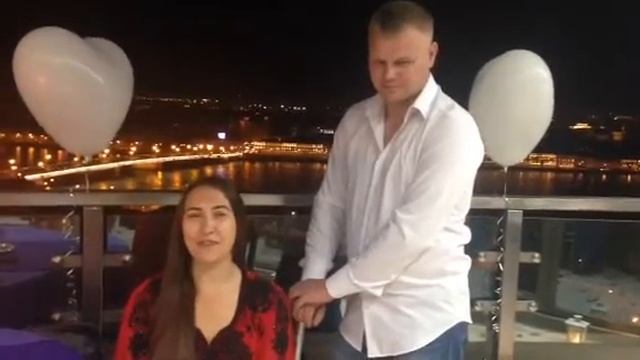 Романтическое свидание на крыше - Санкт-Петербург. Видеотзыв Алексея и Юлии.