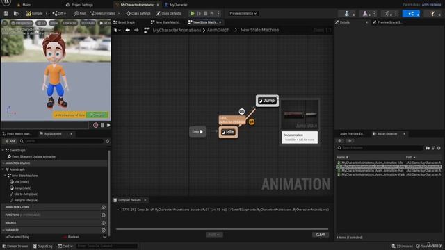 7. Set Character JUMP Animation смотреть онлайн