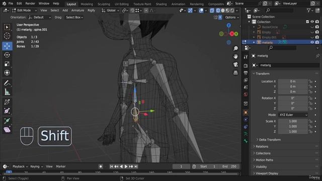 2. Fastest Way to Rig Your Character Easily with Blender смотреть онлайн