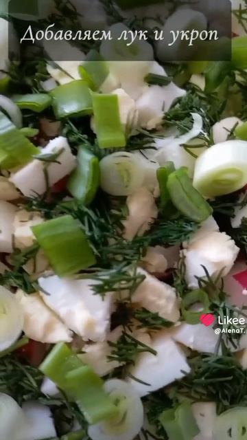 Окрошка на квасе 🥗🍽️