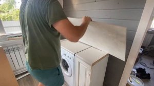 Установил кухню в каркасном доме