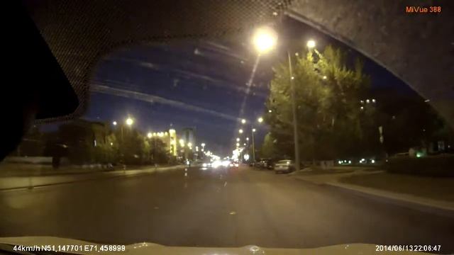 Mio Mivue 388 с GPS пример видео вечер