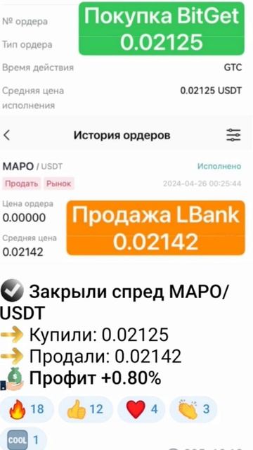 Арбитраж криптовалют. #криптовалюта #инвестиции #crypto т смотреть онлайн