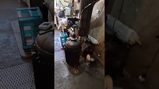 Буржуйка на масле с наддувом