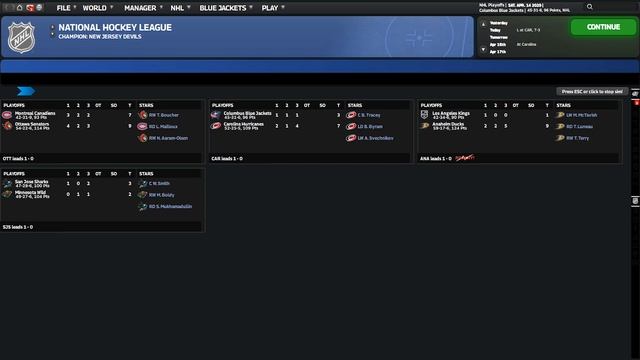 Franchise Hockey Manager 11 / Величие Коламбуса #8