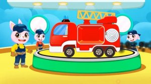 пожарная машина...пазлы...