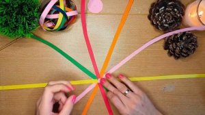 🪅 Вертушка | Декоративная поделка из бумаги и шпажек #