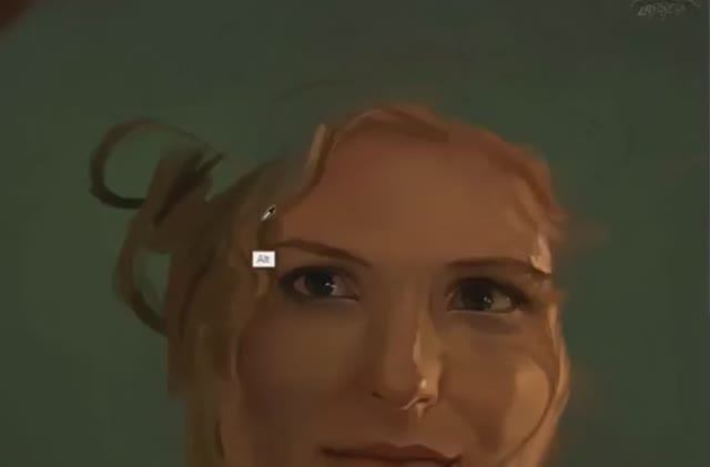 Вива Бьянка - Илития из Спартака  - длинное видео    [#draw #digitalart  #art #photoshop]