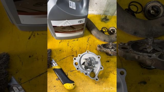 TOYOTA PREVIA замена помпы смотреть онлайн