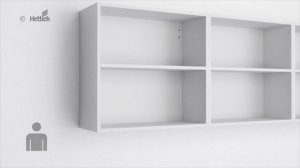 Демонтаж настенного шкафа с навесами HETTICH SAH 215 _ SAH 216