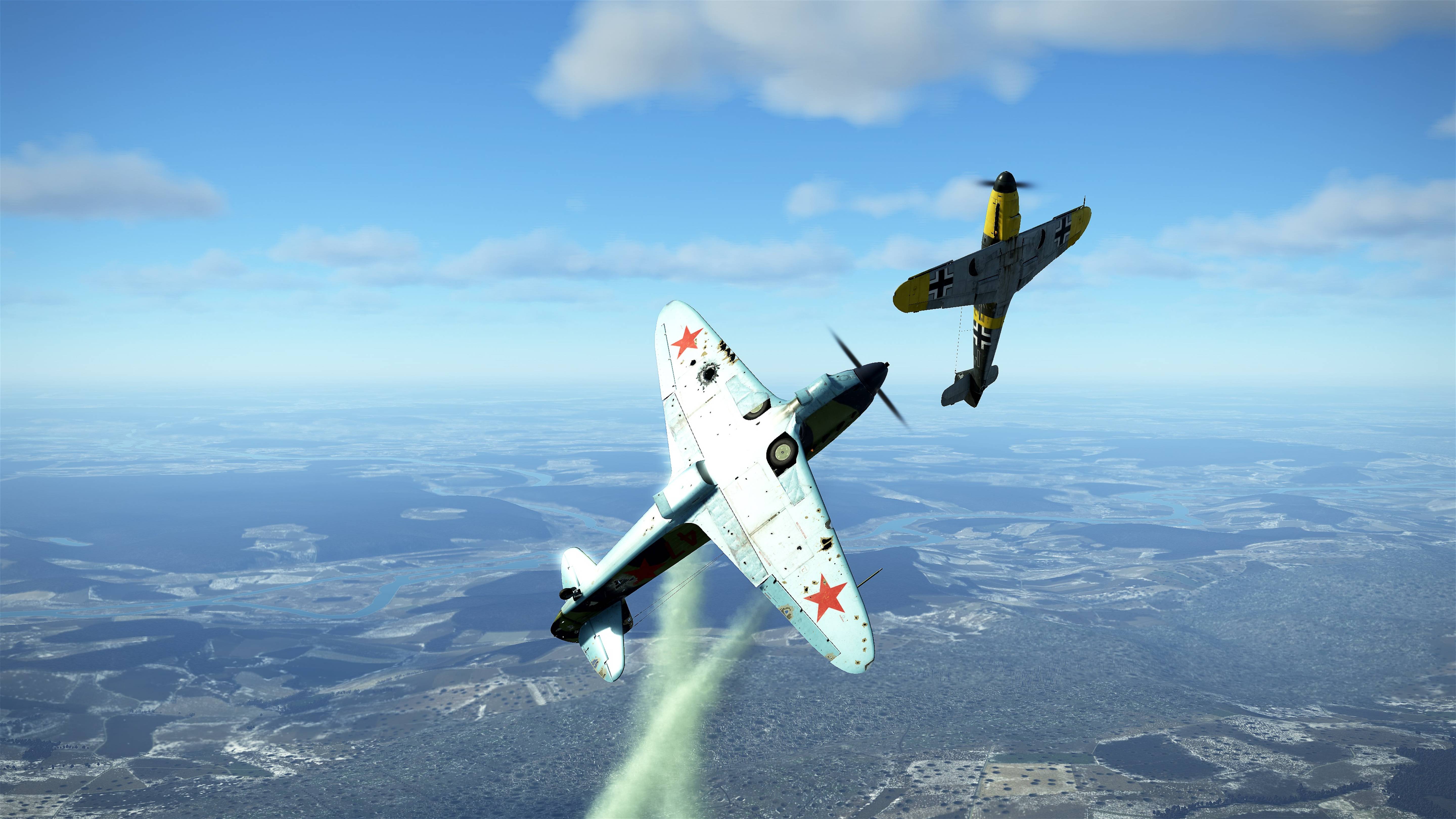 бой II./JG51Schultz и AKorneev с =fb=dynamic (Як-1 69-й серии) и 72AGk TACC (И-15 (2560х1440) смотреть онлайн