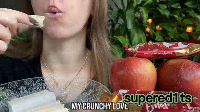 @mycrunchylove Тарелка вкусняшек😋Мукбанг /Асмр Хруст#youtube #as смотреть онлайн