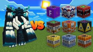 Варден-Мутант против всех экспериментов с тротиловыми зарядами в Minecraft