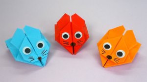 Как сделать Прыгающего Зайчика из бумаги | Оригами Заяц (Кролик) своими руками