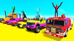 Мультики про Цветные Машинки и Песенки для Детей Пожарная Машина Автобус и Автовоз Видео для Малышей