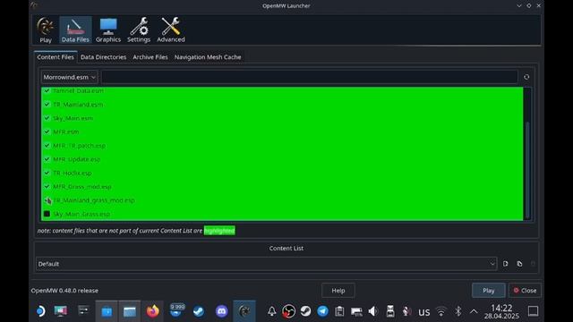 Установка Morrowind Fullrest Repack на Steam Deck [OpenMW]