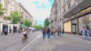🇨🇭 Цюрих, Швейцария - прогулка по главным торговым улицам города / 2025