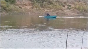 Лодка Малютка 2 с мотором от триммера