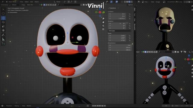 Five Nights at Candy s in FNaF World Style! Modeling, Animations, Selection Menu! (Ultra FNaF World)