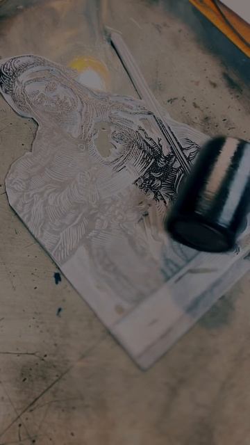 Печатаю новые формы #linocut #linocutprint #линогравюра #художни смотреть онлайн