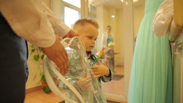 Красивая встреча из роддома