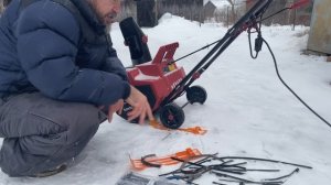 Тюнинг колесного снегоуборщика BoxBot, ставим на лыжи, на