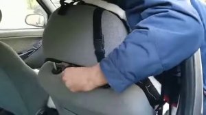 Автомобильные накидки на сиденья, установка