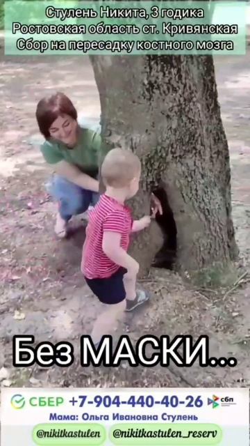 Стулень Никитка 3 г. Сбор на пересадку костного мозга в