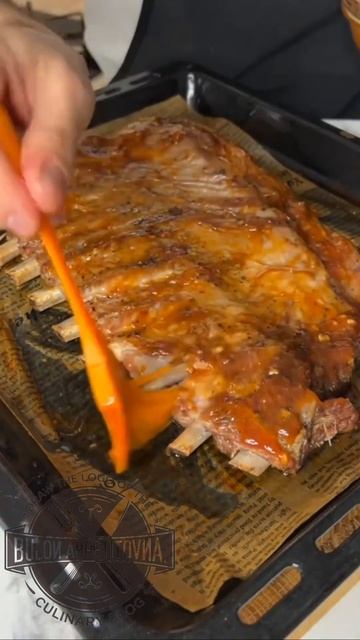 Свиные ребра барбекю в духовке смотреть онлайн