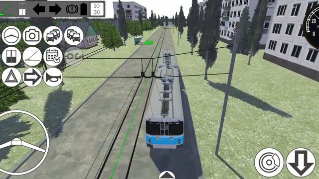 Уникальный троллейбус зиу в игре Mickro Trolleybus Simulator