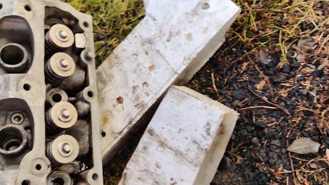 Итог мойки ГБЦ. Sanita