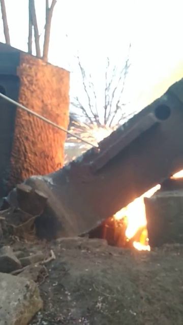 Резка кислородным копьём смотреть онлайн