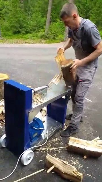 Дровокол винтовой электрический СДВЭ 1 от oDrova ru смотреть онлайн