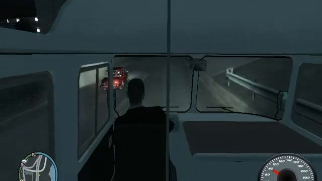 GTA IV: ПАЗ-672 vs ВАЗ-2106 смотреть онлайн