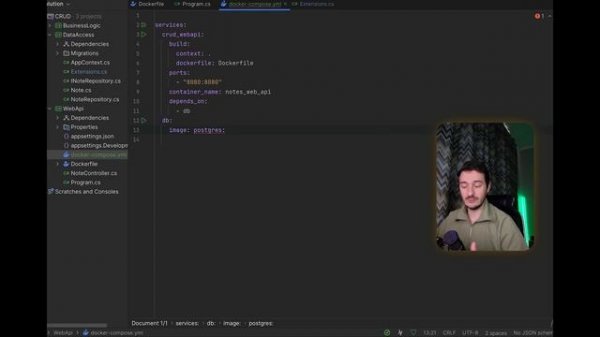 Docker Compose: Запускаем ASP.NET Core и PostgreSQL вместе