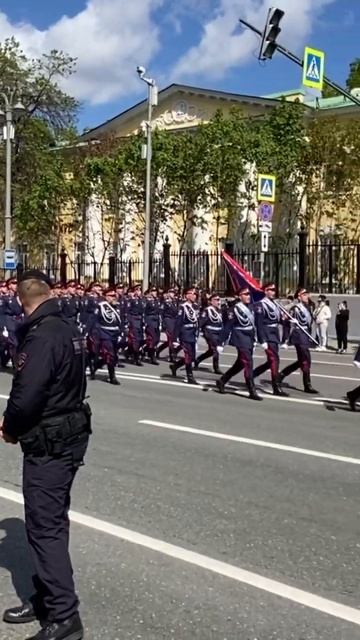 Казаки 👍🇷🇺 Генеральная репетиция Парада Победы 2024. смотреть онлайн