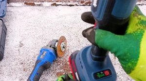 Обзор на самую  дешевую болгарку с двумя АКБ с OZON! Vniissok