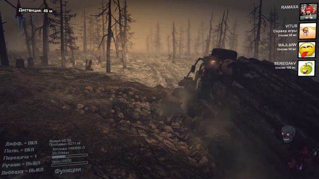 SpinTires Карта Peredast ошибка конструктора пройдена часть 11 смотреть онлайн
