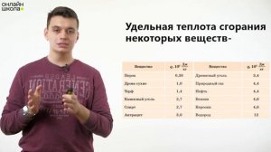 Энергия топлива. Удельная теплота сгорания. Видеоурок