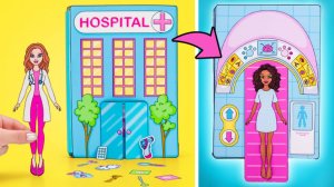 🏥Бумажная книга-игра «Больница» 📖 Весёлые поделки от Слайма Сэма