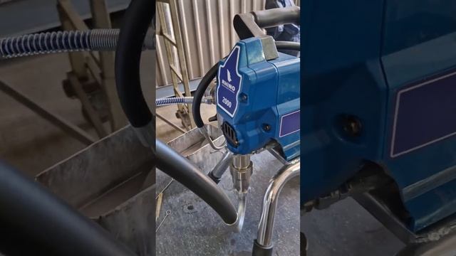 нанесение грунт-эмаль ARMOPUR DTM 163 при помощи окрасочного