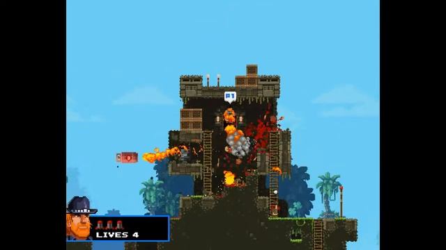 Прохожу игру BroForce #1
