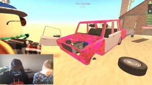 КАК СОБРАТЬ МАШИНУ В ПУСТЫНЕ РОБЛОКС НАШЛИ СТРАННЫЙ Д?