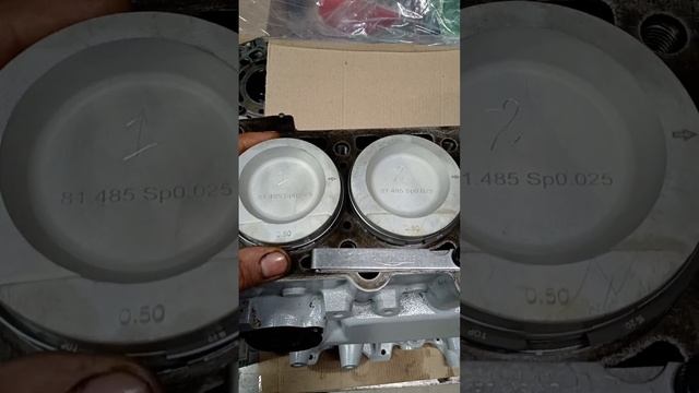 Сборка двигателя Ауди 80 В3 1,8 RU часть3.